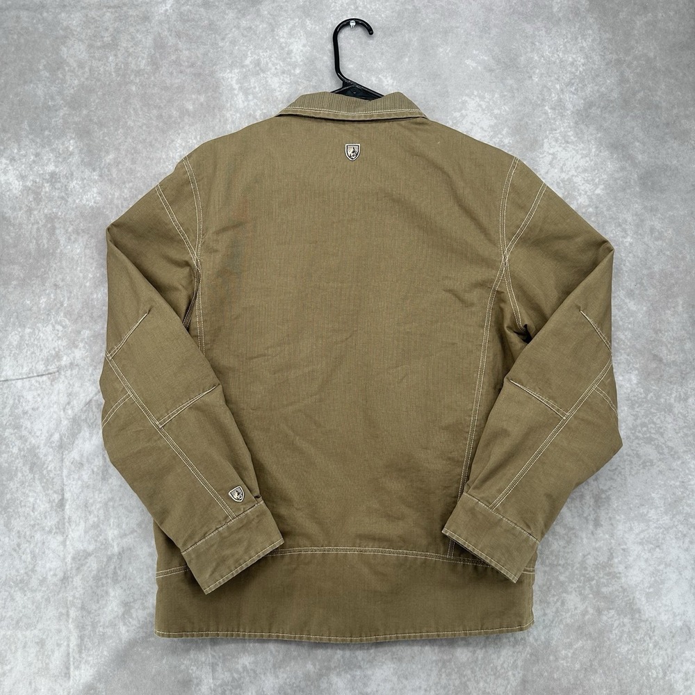 Kuhl Men S Burr Jacket Brown Canvas Fleece Lined Rugged Cotton Work Coat Utility - Picture 10 of 10